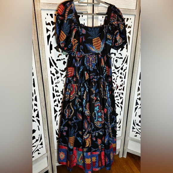Farm Rio x Anthropologie Puff Sleeve Maxi Dress. Excluded from Sale - Picture 4 of 10